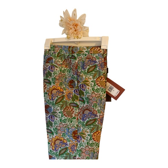 ETRO MULTICOLOURED BOUQUET CIGARETTE TROUSERS NWT -OPEN TO FAIR OFFERS - Picture 5 of 5